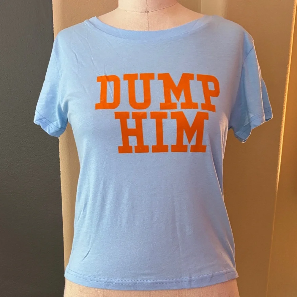 Dolls Kill “original” Sugar Thrillz “Dump Him” Crop Top NWT - Picture 2 of 6